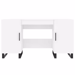 vidaXL Desk Computer Desk Writing Table Office Table Work Desk Engineered Wood - white - Additional view 7