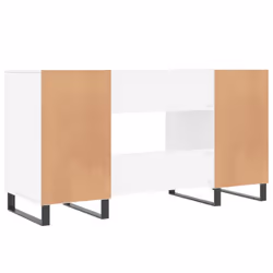 vidaXL Desk Computer Desk Writing Table Office Table Work Desk Engineered Wood - white - Additional view 9