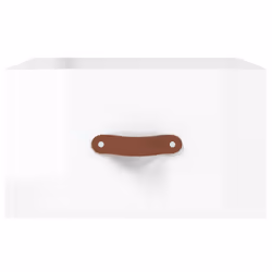 vidaXL Wall-mounted Bedside Cabinets Side Cabinet Bedside Table Nightstand - high gloss white, 2 pcs - Additional view 5