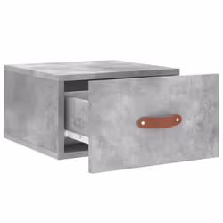vidaXL Wall-mounted Bedside Cabinets Side Cabinet Bedside Table Nightstand - concrete grey, 1 pcs - Additional view 5