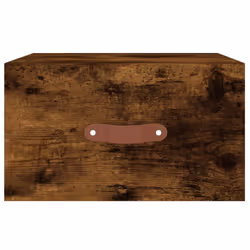 vidaXL Wall-mounted Bedside Cabinets Side Cabinet Bedside Table Nightstand - smoked oak, 2 pcs - Additional view 5
