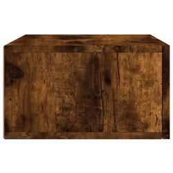 vidaXL Wall-mounted Bedside Cabinets Side Cabinet Bedside Table Nightstand - smoked oak, 2 pcs - Additional view 7