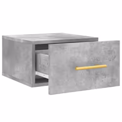vidaXL Wall-mounted Bedside Cabinet Floating Storage Cabinet Nightstand Black - concrete grey, 1 pcs - Additional view 5