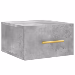 vidaXL Wall-mounted Bedside Cabinet Floating Storage Cabinet Nightstand Black - concrete grey, 2 pcs - Additional view 4