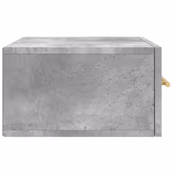 vidaXL Wall-mounted Bedside Cabinet Floating Storage Cabinet Nightstand Black - concrete grey, 2 pcs - Additional view 7