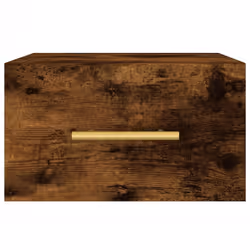 vidaXL Wall-mounted Bedside Cabinet Floating Storage Cabinet Nightstand Black - smoked oak, 1 pcs - Additional view 4