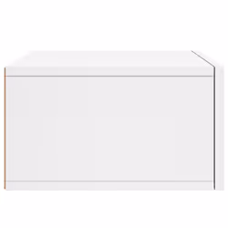 vidaXL Wall-mounted Bedside Cabinet Floating Cabinets Nightstands Smoked Oak - white, 2 pcs - Additional view 7