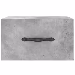 vidaXL Wall-mounted Bedside Cabinet Floating Cabinets Nightstands Smoked Oak - concrete grey, 2 pcs - Additional view 5