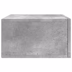 vidaXL Wall-mounted Bedside Cabinet Floating Cabinets Nightstands Smoked Oak - concrete grey, 2 pcs - Additional view 7