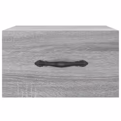 vidaXL Wall-mounted Bedside Cabinet Floating Cabinets Nightstands Smoked Oak - grey sonoma, 1 pcs - Additional view 4