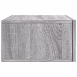 vidaXL Wall-mounted Bedside Cabinet Floating Cabinets Nightstands Smoked Oak - grey sonoma, 1 pcs - Additional view 6
