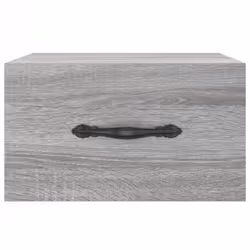 vidaXL Wall-mounted Bedside Cabinet Floating Cabinets Nightstands Smoked Oak - grey sonoma, 2 pcs - Additional view 5