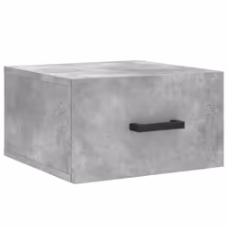vidaXL Wall-mounted Bedside Cabinets Floating Cabinets 2 pcs Concrete Grey - concrete grey, 1 pcs