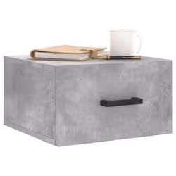 vidaXL Wall-mounted Bedside Cabinets Floating Cabinets 2 pcs Concrete Grey - concrete grey, 2 pcs