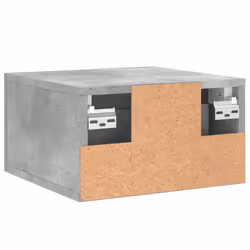 vidaXL Wall-mounted Bedside Cabinets Floating Cabinets 2 pcs Concrete Grey - concrete grey, 2 pcs - Additional view 8