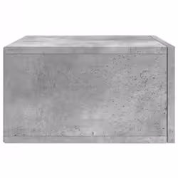 vidaXL Wall-mounted Bedside Cabinet Floating Storage Cabinet Nightstand White - concrete grey, 1 pcs - Additional view 6