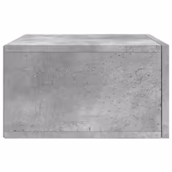 vidaXL Wall-mounted Bedside Cabinet Floating Storage Cabinet Nightstand White - concrete grey, 2 pcs - Additional view 7