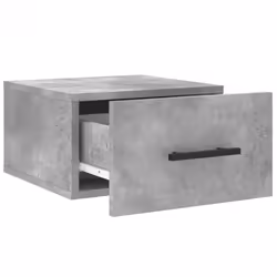 vidaXL Wall-mounted Bedside Cabinets Side Table Bedstand 2 pcs Concrete Grey - concrete grey, 2 pcs - Additional view 6