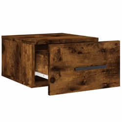 vidaXL Wall-mounted Bedside Cabinets Side Table Bedstand 2 pcs Concrete Grey - smoked oak, 2 pcs - Additional view 6