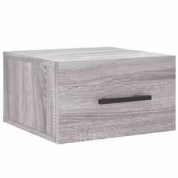 vidaXL Wall-mounted Bedside Cabinets Side Table Bedstand 2 pcs Concrete Grey - grey sonoma, 2 pcs - Additional view 4