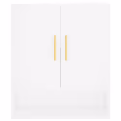 vidaXL Wall Cabinet Wall Storage Display Cabinet Concrete Grey Engineered Wood - white - Additional view 4