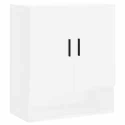 vidaXL Wall Cabinet Storage Cabinet Display Cabinet White Engineered Wood - white