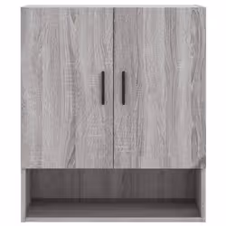 vidaXL Wall Cabinet Storage Cabinet Display Cabinet White Engineered Wood - grey sonoma - Additional view 4