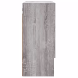 vidaXL Wall Cabinet Storage Cabinet Display Cabinet White Engineered Wood - grey sonoma - Additional view 6
