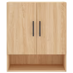 vidaXL Wall Cabinet Storage Cabinet Display Cabinet White Engineered Wood - sonoma oak - Additional view 4