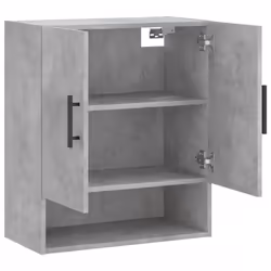 vidaXL Wall Cabinet Storage Cabinet Display Cabinet White Engineered Wood - concrete grey - Additional view 5