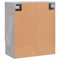 vidaXL Wall Cabinet Storage Cabinet Display Cabinet White Engineered Wood - concrete grey - Additional view 7