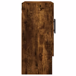vidaXL Wall Cabinet Storage Cabinet Display Cabinet White Engineered Wood - smoked oak - Additional view 6