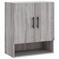 vidaXL Wall Cabinet Storage Cabinet Display Cabinet White Engineered Wood - grey sonoma
