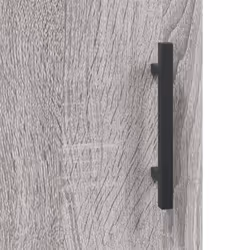 vidaXL Wall Cabinet Storage Cabinet Display Cabinet White Engineered Wood - grey sonoma - Additional view 8