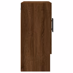vidaXL Wall Cabinet Storage Cabinet Display Cabinet White Engineered Wood - brown oak - Additional view 6