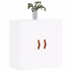 vidaXL Wall Cabinet Storage Cabinet Display Cabinet White Engineered Wood - white