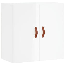 vidaXL Wall Cabinet Storage Cabinet Display Cabinet White Engineered Wood - high gloss white