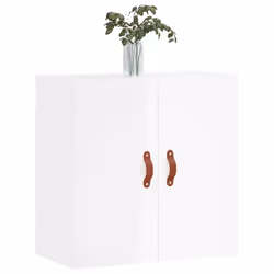 vidaXL Wall Cabinet Storage Cabinet Display Cabinet White Engineered Wood - high gloss white