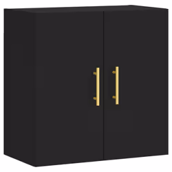 vidaXL Wall Cabinet Hanging Storage Cabinet Display Cabinet Engineered Wood - black