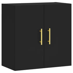 vidaXL Wall Cabinet Hanging Storage Cabinet Display Cabinet Engineered Wood - black