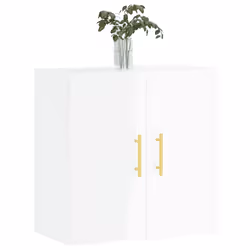 vidaXL Wall Cabinet Hanging Storage Cabinet Display Cabinet Engineered Wood - high gloss white
