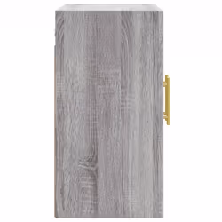vidaXL Wall Cabinet Hanging Storage Cabinet Display Cabinet Engineered Wood - grey sonoma - Additional view 6