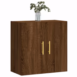 vidaXL Wall Cabinet Hanging Storage Cabinet Display Cabinet Engineered Wood - brown oak