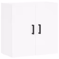 vidaXL Wall Cabinet Wall Display Cabinet High Gloss White Engineered Wood - white