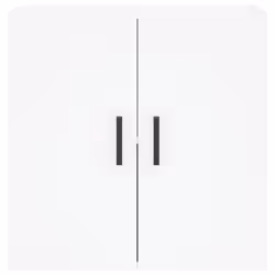 vidaXL Wall Cabinet Wall Display Cabinet High Gloss White Engineered Wood - white - Additional view 4