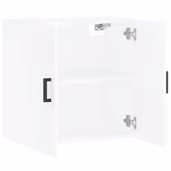 vidaXL Wall Cabinet Wall Display Cabinet High Gloss White Engineered Wood - white - Additional view 5