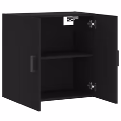 vidaXL Wall Cabinet Wall Display Cabinet High Gloss White Engineered Wood - black - Additional view 5