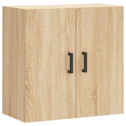 vidaXL Wall Cabinet Storage Cabinet Display Cabinet White Engineered Wood - sonoma oak