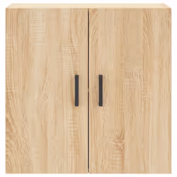 vidaXL Wall Cabinet Storage Cabinet Display Cabinet White Engineered Wood - sonoma oak - Additional view 4