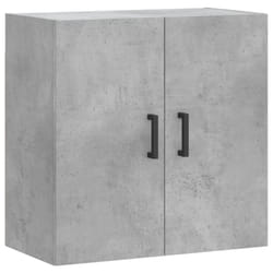vidaXL Wall Cabinet Storage Cabinet Display Cabinet White Engineered Wood - concrete grey